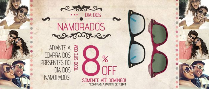 8% OFF - Dia dos Namorados